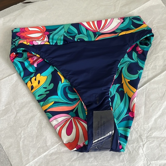 Trina Turk India Garden High Waist Reversible Bikini Bottom - Picture 9 of 11